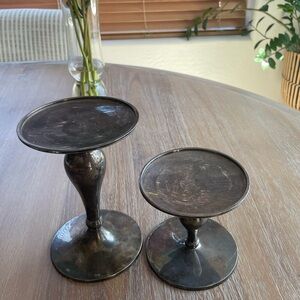 Set of 2 Vintage Pottery Barn Candle Holders